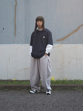 「FUTUR（フューチャー）のアイテム」を使った、とやさん（メンズ・170cm）の春コーディネート