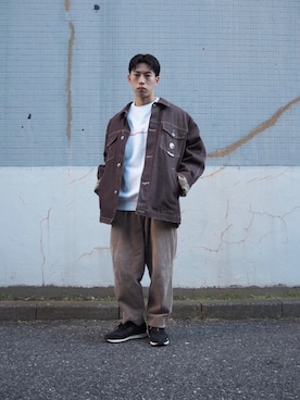 「FUTUR（フューチャー）のアイテム」を使った、とやさん（メンズ・170cm）の春コーディネート