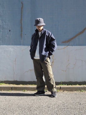 「FUTUR（フューチャー）のアイテム」を使った、とやさん（メンズ・170cm）の冬コーディネート