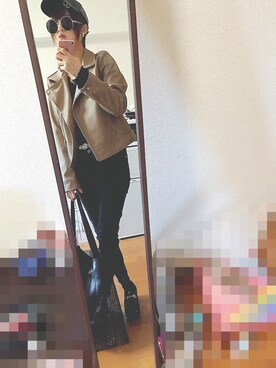 「ARROW（アロー）のアイテム（ジャケット/アウター）」を使った、nameさん（レディース・160cm）の春コーディネート