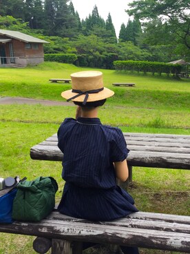 「BERRETTA（ベルレッタ）のアイテム」を使った、ayatsubakiさん（レディース・157cm）の夏コーディネート