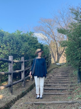 「dosa（ドーサ）のアイテム」を使った、ayatsubakiさん（レディース・157cm）の秋コーディネート