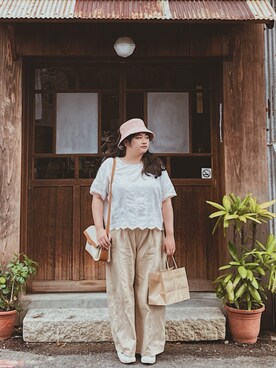 「無印良品（ムジルシリョウヒン）のアイテム（その他シューズ）」を使った、ㄙㄚㄩㄚさん（レディース・160cm）の秋コーディネート