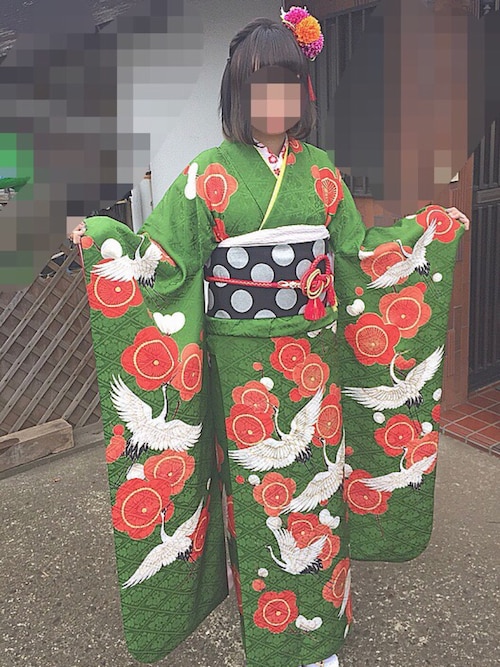 鱸 振袖modeの着物 浴衣を使ったコーディネート Wear