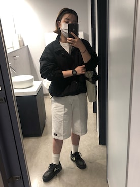 「thisisneverthat（ディスイズネバーザット）のアイテム（ジャケット/アウター）」を使った、ruiさん（レディース・155cm）の秋コーディネート