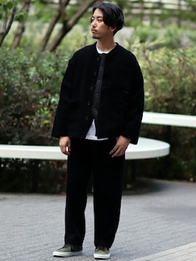 「DISCUS ATHLETIC（ディスカス　アスレチック）のアイテム」を使った、SASAさん（メンズ・175cm）の秋コーディネート