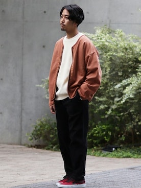 「DISCUS ATHLETIC（ディスカス　アスレチック）のアイテム」を使った、SASAさん（メンズ・175cm）の秋コーディネート