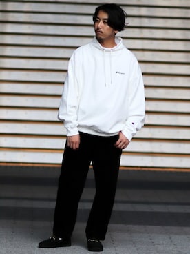 「チャンピオン」｜SASAさん（メンズ・175cm）の秋コーディネート