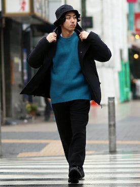 「JOURNAL STANDARD relume（ジャーナルスタンダード　レリューム）のアイテム（ダウンジャケット/コート）」を使った、SASAさん（メンズ・175cm）の冬コーディネート
