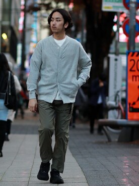 「Champion（チャンピオン）のアイテム（ブルゾン）」を使った、SASAさん（メンズ・175cm）の冬コーディネート