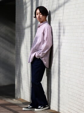 「EDWIN」｜SASAさん（メンズ・175cm）の冬コーディネート