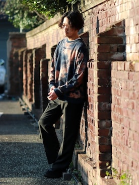 「JOURNAL STANDARD（ジャーナルスタンダード）のアイテム（スウェット）」を使った、SASAさん（メンズ・175cm）の冬コーディネート