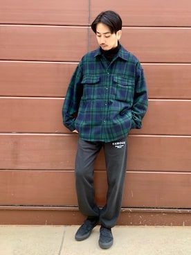 「アイテム（ブルゾン）」を使った、SASAさん（メンズ・175cm・30代）の冬コーディネート