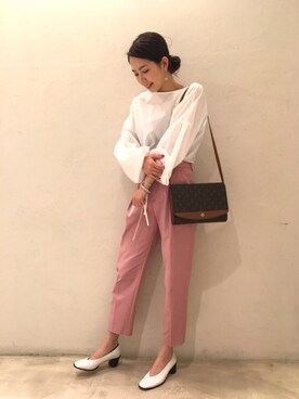 「united arrows」｜「アイテム（ブーティ）」を使った、Ayano Fujitaさん（レディース・165cm）の冬コーディネート