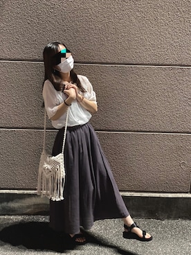 「ENVYM（アンビー）のアイテム（アクセサリー）」を使った、s y k      さん（レディース・161cm）の夏コーディネート