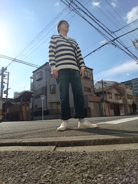 「YMC（ワイエムシー）のアイテム」を使った、Tomoharu  Minamiさん（メンズ・174cm）の秋コーディネート