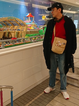 「45R（フォーティファイブアール）のアイテム（その他アウター）」を使った、Tomoharu  Minamiさん（メンズ・174cm）の冬コーディネート
