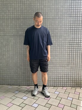 矢野 勇太さんの「【STUDIOUS】SPLASH CONTROL ビッグシルエットクルーネックTシャツ」を使ったコーディネート