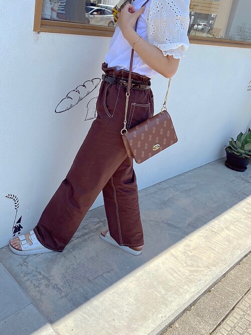★【JILLSTUART】★HEXAGON LEATHER クロスボディバッグ M★ CHARLES & KEITH（チャールズ & キース）の「ジオメトリック