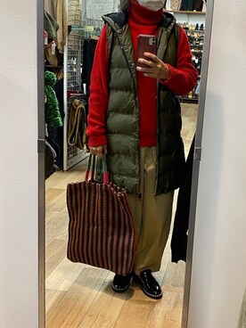 momoさん（レディース・160cm）の冬コーディネート