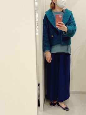 「みどり」｜「アイテム（ジャケット/アウター）」を使った、momoさん（レディース・160cm）の春コーディネート