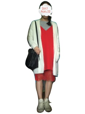 「H&M（エイチ・アンド・エム）のアイテム（ドラムバッグ）」を使った、Yulian さん（レディース・162cm）の夏コーディネート