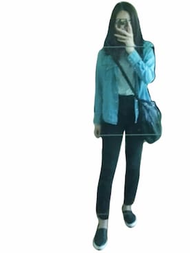 「H&M（エイチ・アンド・エム）のアイテム（ドラムバッグ）」を使った、Yulian さん（レディース・162cm）の春コーディネート