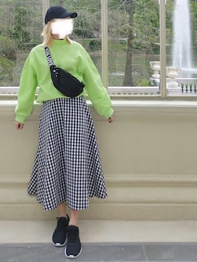 「NEWYORKER（ニューヨーカー）のアイテム（帽子）」を使った、Yulian さん（レディース・161cm）の春コーディネート