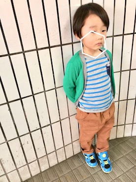 こんぶまるお。さん（キッズ・100cm）の春コーディネート