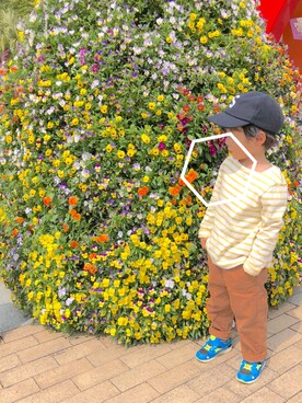 こんぶまるお。さん（キッズ・80cm）の春コーディネート