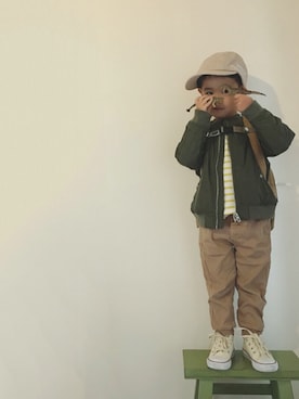 taaaoさん（キッズ・100cm）の秋コーディネート
