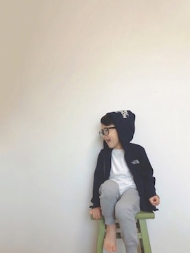 「ノースフェイス」｜taaaoさん（キッズ・110cm）の春コーディネート