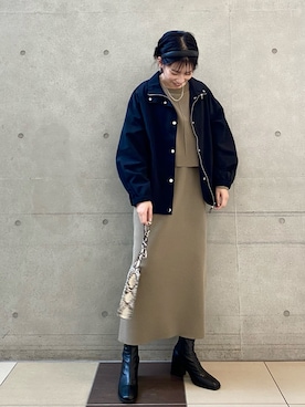 「アイテム（ブルゾン）」を使った、tagochiさん（レディース・159cm・30代）の冬コーディネート