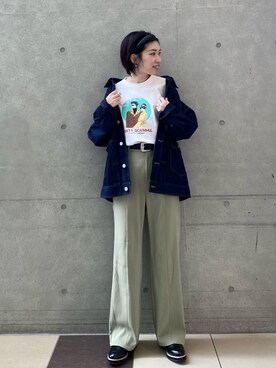 「アイテム（ブルゾン）」を使った、tagochiさん（レディース・159cm・30代）の春コーディネート