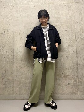 「アイテム（ブルゾン）」を使った、tagochiさん（レディース・159cm・30代）の春コーディネート