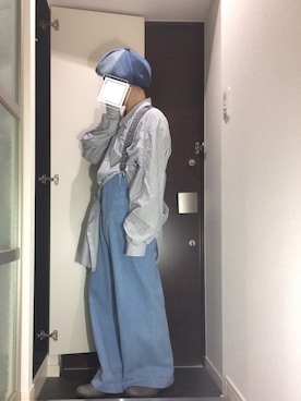 「mitake（ミタケ）のアイテム（帽子）」を使った、だぁ!だぁ!だぁ!さん（メンズ・170cm）の春コーディネート