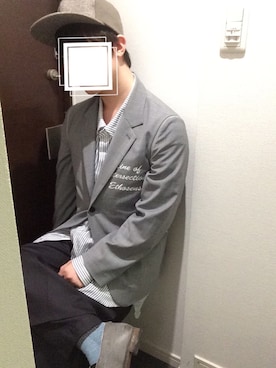 「mitake（ミタケ）のアイテム（キャップ）」を使った、だぁ!だぁ!だぁ!さん（メンズ・170cm）の春コーディネート