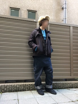 「ink（インク）のアイテム（オールインワン・サロペット）」を使った、だぁ!だぁ!だぁ!さん（メンズ・170cm）の春コーディネート