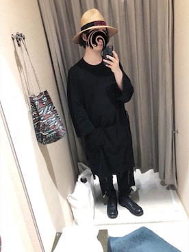 「STOF（ストフ）のアイテム（帽子）」を使った、だぁ!だぁ!だぁ!さん（メンズ・170cm）の夏コーディネート