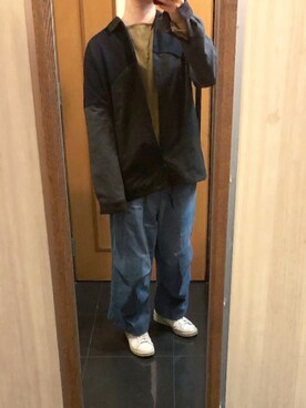「ink（インク）のアイテム（パンツ）」を使った、だぁ!だぁ!だぁ!さん（メンズ・170cm）の秋コーディネート