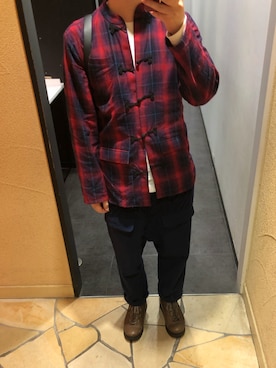 「STORAMA（ストラマ）のアイテム」を使った、だぁ!だぁ!だぁ!さん（メンズ・170cm）の冬コーディネート