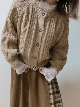 「友達」｜彩さん（レディース・162cm）の冬コーディネート