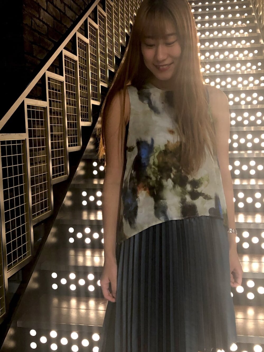 ミュラーオブヨシオクボ プリーツ レイヤー ワンピース ドレス 山本美月 M muller of yoshiokubo（ミュラーオブヨシオクボ）の「【muller