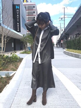 yuppy_lemage🍊さん（レディース・159cm）の秋コーディネート