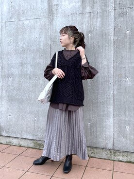 yuppy_lemage🍊さん（レディース・159cm）の冬コーディネート