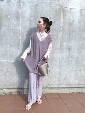 「ビーサン」｜「アイテム（その他）」を使った、yuppy_lemage🍊さん（レディース・159cm）の春コーディネート