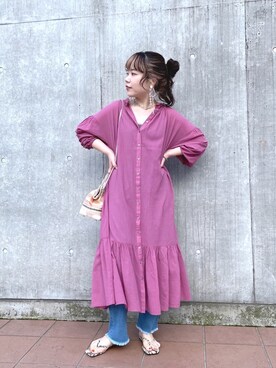 「ビーサン」｜「アイテム（その他）」を使った、yuppy_lemage🍊さん（レディース・159cm）の春コーディネート