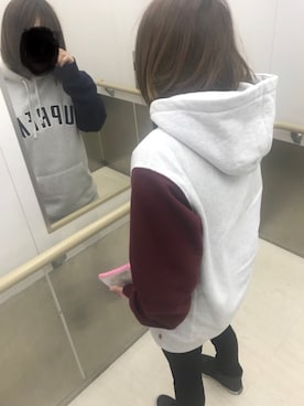 「アイテム（財布、ピンク系）」を使った、キャシーさん（メンズ・175cm）の秋コーディネート