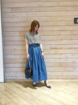 「BABYLONE（バビロン）のアイテム（ショルダーバッグ）」を使った、BABYLONE公式さん（レディース・153cm）の秋コーディネート