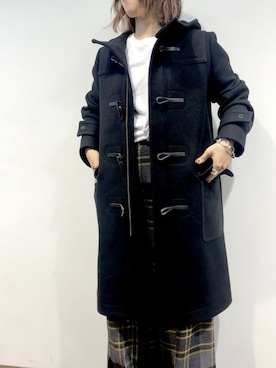 「メルトン」｜「アイテム（ダッフルコート）」を使った、BABYLONE公式さん（レディース・152cm）の秋コーディネート
